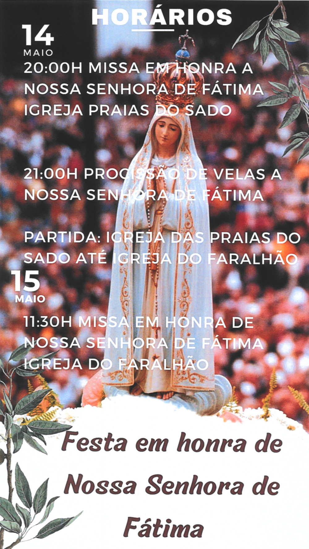 Festa em honra de Nossa Senhora de Fátima